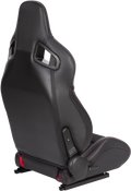 Racing Seatbucket Seats Black Red Vinyl