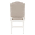 Retro Style Dining Chair Set With 4 Upholstered Chairs For Dining Room And Living Room Oak Natural Wood Off White Off White Solid Wood