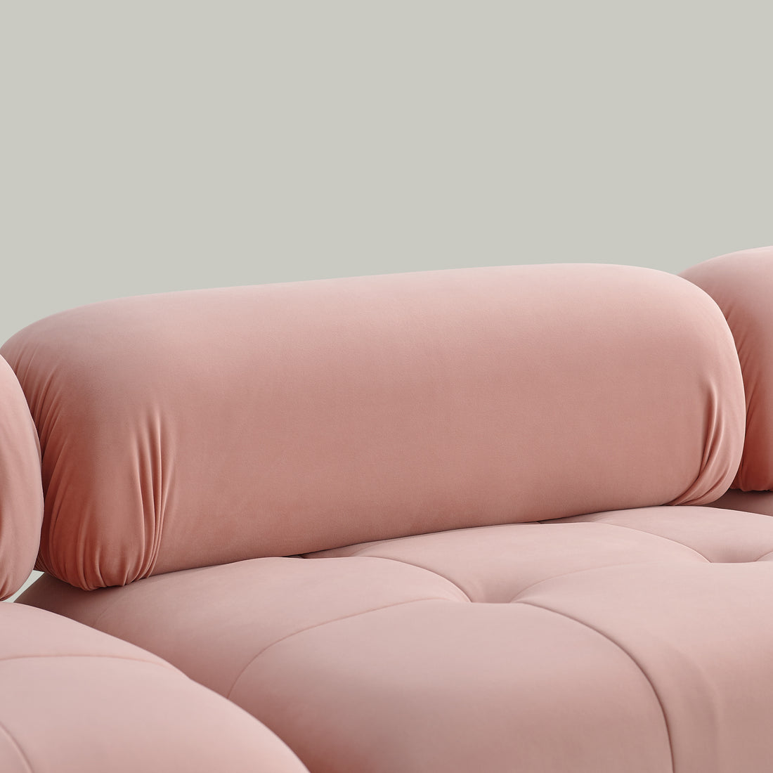 Single Chair For Modular Sofa Pink Foam