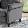 3 Seater 3 Seater Combination Sofa.Grey Velvet W834S00064 Grey Foam Velvet
