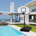 Portable Poolside Basketball Hoop System Basketball Hoop For Pool Height Adjustable 3.1Ft 4.7Ft With 36