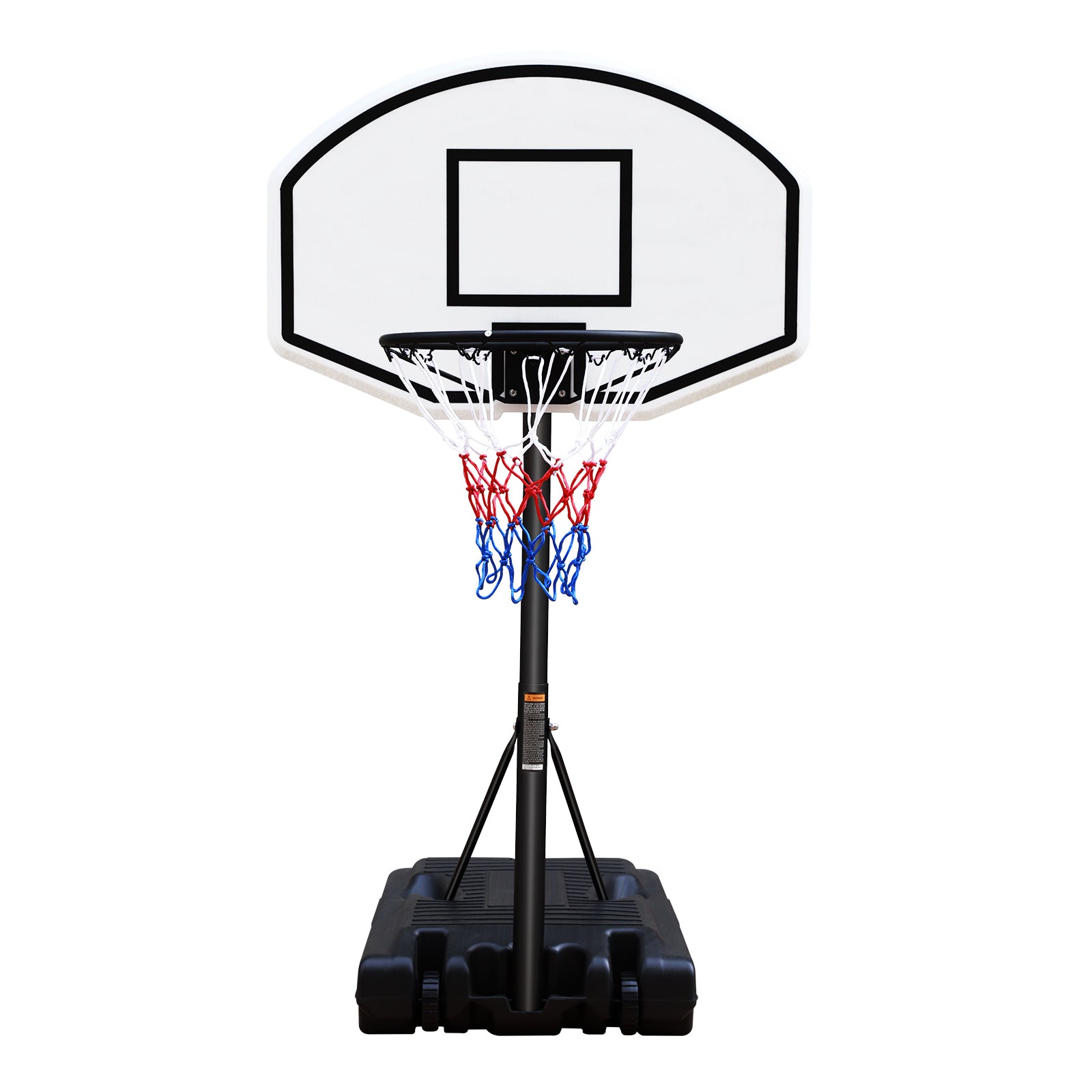 Portable Poolside Basketball Hoop System Basketball Hoop For Pool Height Adjustable 3.1Ft 4.7Ft With 36" Backboard For Indoor Outdoor Use Balls Sports Black White Adjustable Weight Iron