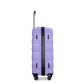 Expandable 3 Piece Luggage Sets Pc Lightweight & Durable Suitcase With Two Hooks, Spinner Wheels, Tsa Lock, 21 25 29 Purple Purple Pc