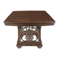 Lavish Style Formal Dining 9Pc Set Dining Table W Extension Leaf 2X Armchairs And 6X Side Chairs Dark Oak Finish Wooden Furniture Wood Dark Oak Seats 8 Dining Room Extendable Traditional Dining Table With Chair Wood