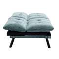 Convertible Sofa Bed Loveseat Futon Bedadjustable Lounge Couch With Metal Legs,Futon Sets For Compact Living Space Chenille Mint Green Mint Green Upholstered