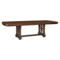 Lavish Style Formal Dining 9Pc Set Dining Table W Extension Leaf 2X Armchairs And 6X Side Chairs Dark Oak Finish Wooden Furniture Wood Dark Oak Seats 8 Dining Room Extendable Traditional Dining Table With Chair Wood