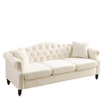 3 Seater 3 Seater Combination Sofa.Beige Velvet W834S00065 Beige Foam Velvet