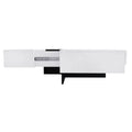 Unique Design Coffee Table With 4 Hidden Storage Compartments, Square Cocktail Table With Extendable Sliding Tabletop, Uv High Gloss Design Center Table For Living Room, 31.5