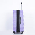 Expandable 3 Piece Luggage Sets Pc Lightweight & Durable Suitcase With Two Hooks, Spinner Wheels, Tsa Lock, 21 25 29 Purple Purple Pc