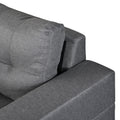 Sectional Sofa Set For Living Room With L Shape Chaise Lounge ,Cup Holder And Left Or Right Hand Chaise Modern 4 Seat Grey Fabric