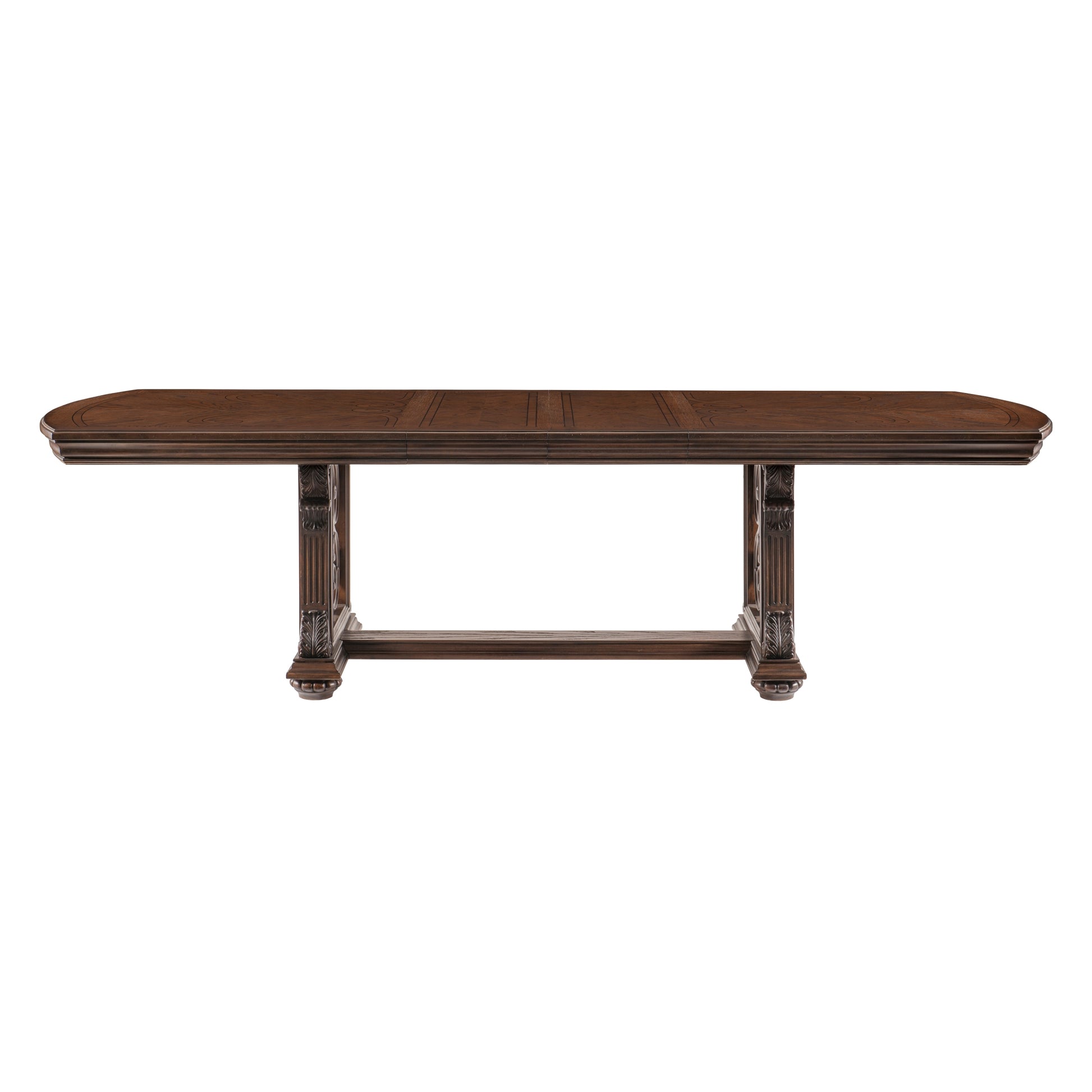 Lavish Style Formal Dining 9Pc Set Dining Table W Extension Leaf 2X Armchairs And 6X Side Chairs Dark Oak Finish Wooden Furniture Wood Dark Oak Seats 8 Dining Room Extendable Traditional Dining Table With Chair Wood