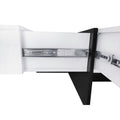 Unique Design Coffee Table With 4 Hidden Storage Compartments, Square Cocktail Table With Extendable Sliding Tabletop, Uv High Gloss Design Center Table For Living Room, 31.5