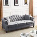 3 Seater 3 Seater Combination Sofa.Grey Velvet W834S00064 Grey Foam Velvet