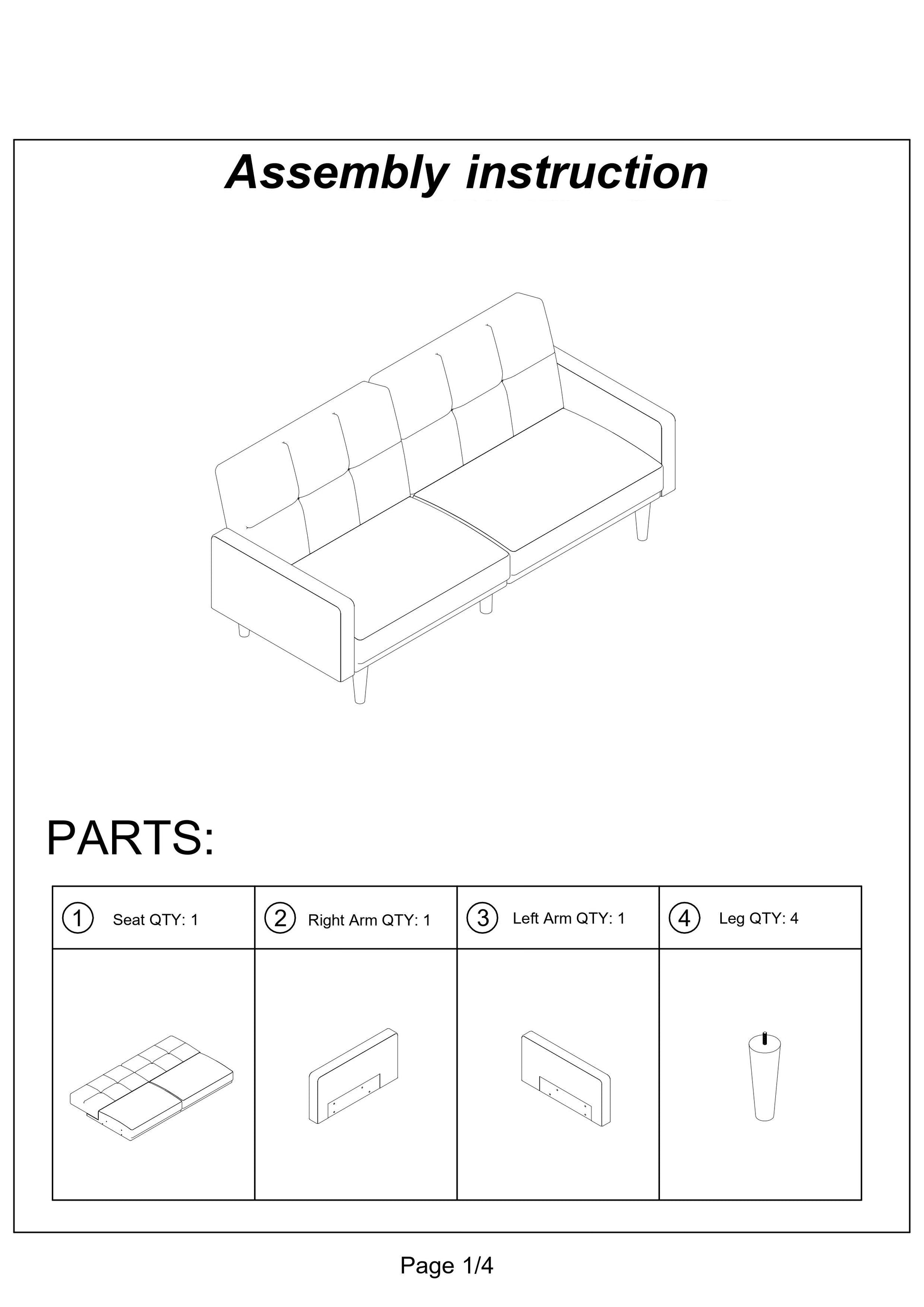 Transitional Look Living Room Sofa Couch Convertible Bed Blue Grey Polyfiber 1Pc Tufted Sofa Cushion Wooden Legs Light Grey Primary Living Space Tufted Back Modern,Transitional Pine Square Arms