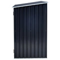 Firewood Storage Shed, Outdoor Firewood Rack, Outdoor Storage Shed With Log Holder, Firewood Shelter For Patio, Anthracite Galvanized Steel Dark Gray Steel