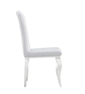 Chair Silver Leg 2Pcs Silver Grey Metal