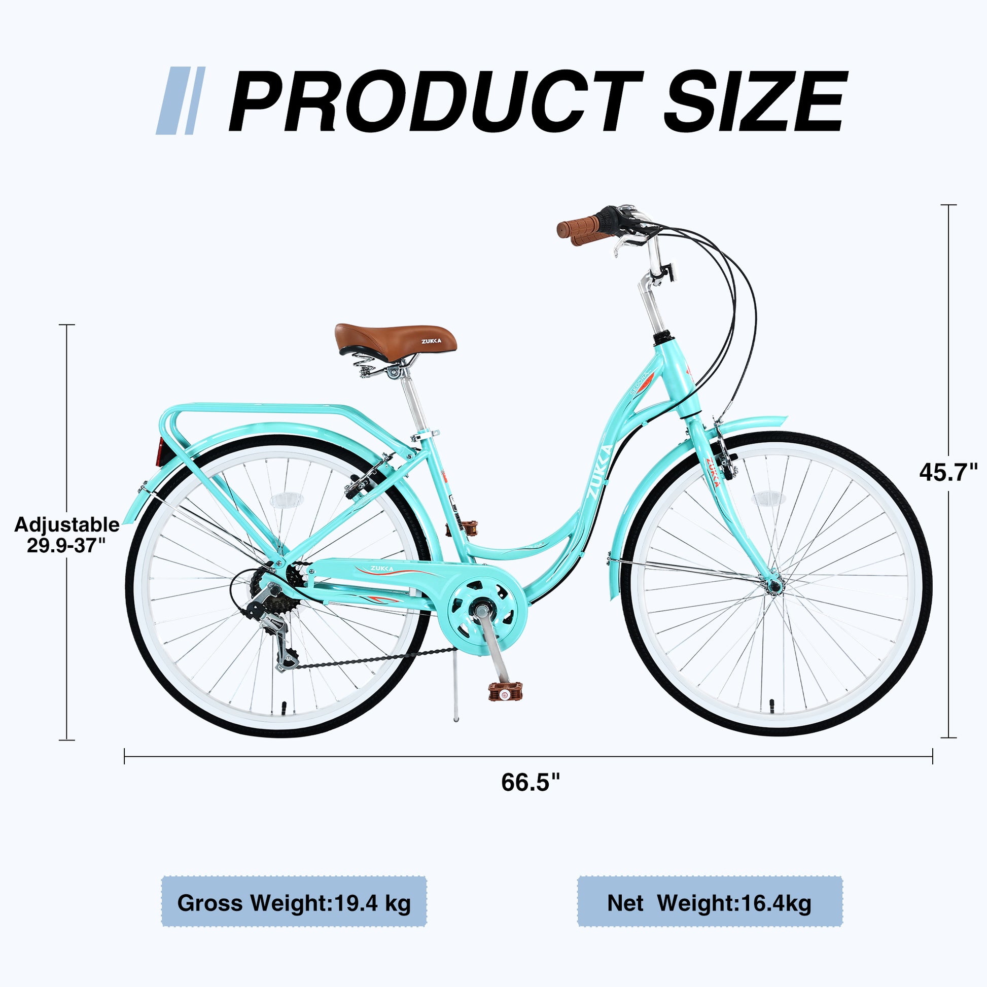 7 Speed, Steel Frame, Multiple Colors 26 Inch Ladies Bicycle Green Steel