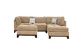Sectional Sofa W Ottoman Camel Chenille Living Room Furniture #F6478 Camel Chenille Wood Primary Living Space Cushion Back Classic,Contemporary,Modern Pillow Top Arms Chenille 6 Seat