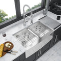 Double Bowl 50 50 Farmhouse Sink 33