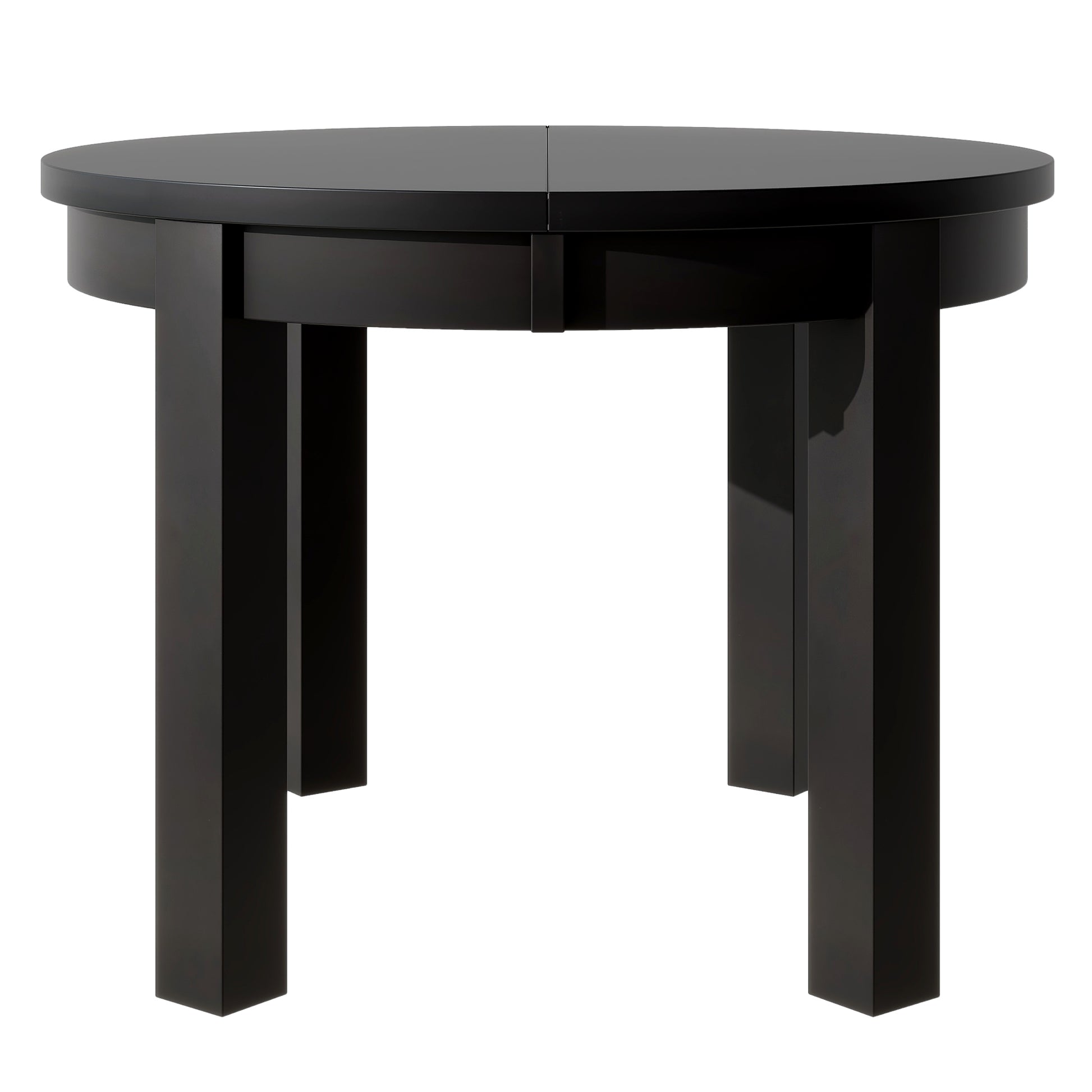 Farmhouse 5 Piece Extendable Round Dining Table Set With Storage Drawers And 4 Dining Chairs,16" Removable Leaf, Espresso Espresso Wood Dining Room Extendable Rubberwood Round Dining Table With Chair Wood Wood Espresso Ladder Back Seats 4 42 Inches