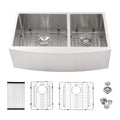 Double Bowl 60 40 Farmhouse Sink 33