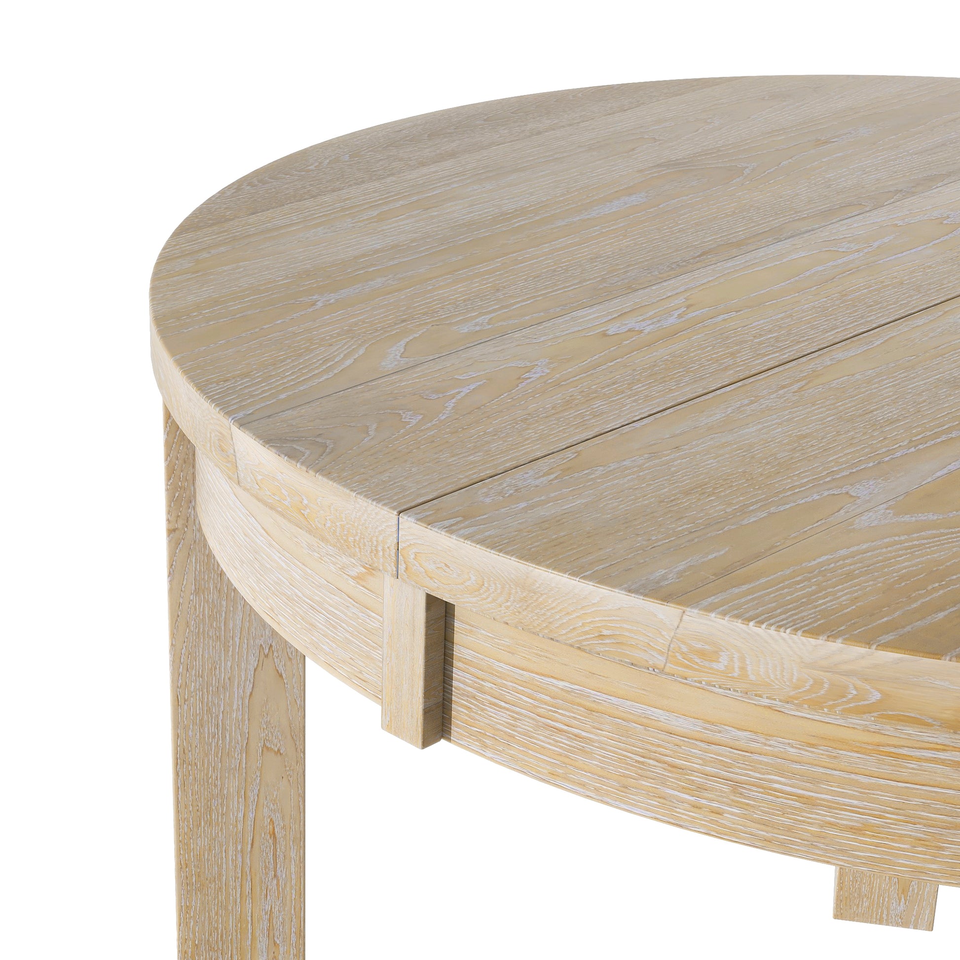 Farmhouse 5 Piece Extendable Round Dining Table Set With Storage Drawers And 4 Dining Chairs,16" Removable Leaf, Natural Wood Dining Room Extendable Rubberwood Round Dining Table With Chair Wood Wood Natural Ladder Back Seats 4 42 Inches Removable Leaf