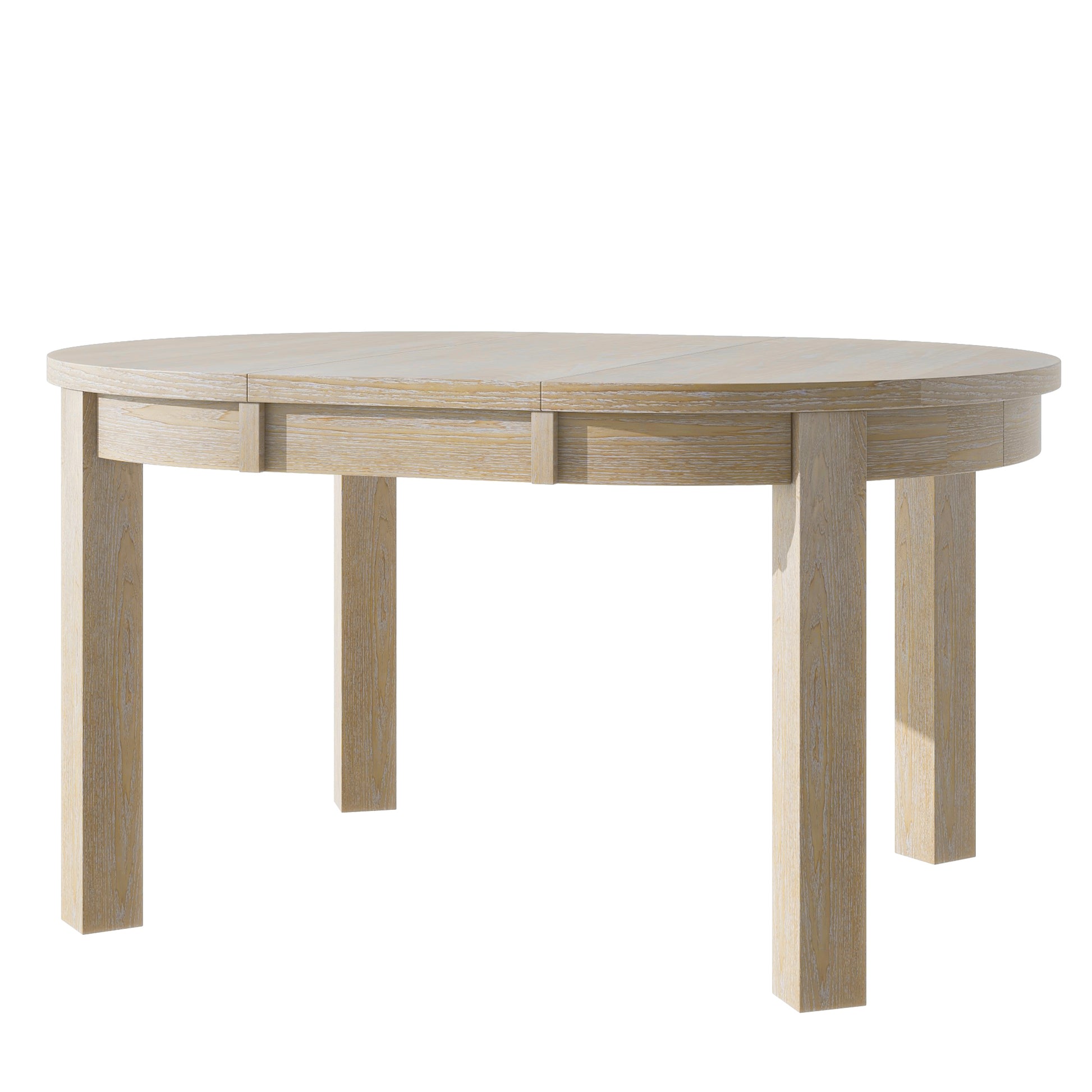 Farmhouse 5 Piece Extendable Round Dining Table Set With Storage Drawers And 4 Dining Chairs,16" Removable Leaf, Natural Wood Dining Room Extendable Rubberwood Round Dining Table With Chair Wood Wood Natural Ladder Back Seats 4 42 Inches Removable Leaf