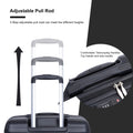 Expandable 3 Piece Luggage Sets Pc Lightweight & Durable Suitcase With Two Hooks, Spinner Wheels, Tsa Lock, 21 25 29 Black Black Pc