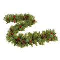 Pre Lit Xmas Tree Artificial Christmas 4 Piece Set,Garland, Wreath And Set Of 2 3Ft Entrance Trees X Mas With Led Lights, Christmas Tree Green Pvc