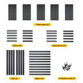 Storage Shelves 5 Tier Heavy Duty Metal Shelving Unit Adjustable Shelving Units And Storage Rack Kitchen Garage Shelf H72 * W47.2 * D23.6 5 Dark Gray Standard Vertical Kitchen Open Back Metal