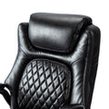 Big & Tall 400Lb Ergonomic Leather Office Chair Executive Desk Chair Metal Black Office Foam American Traditional,Antique,Luxury Handle Office Chairs Solid Back Foam Adjustable Height Leather