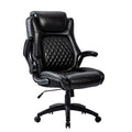 Big & Tall 400Lb Ergonomic Leather Office Chair Executive Desk Chair Metal Black Office Foam American Traditional,Antique,Luxury Handle Office Chairs Solid Back Foam Adjustable Height Leather