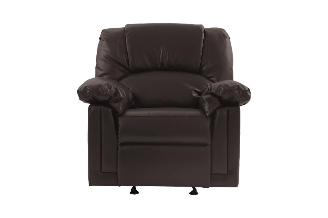 Motion Recliner Chair 1Pc Glider Couch Living Room Furniture Brown Bonded Leather Brown Primary Living Space Contemporary Recliners Solid Back Bonded Leather