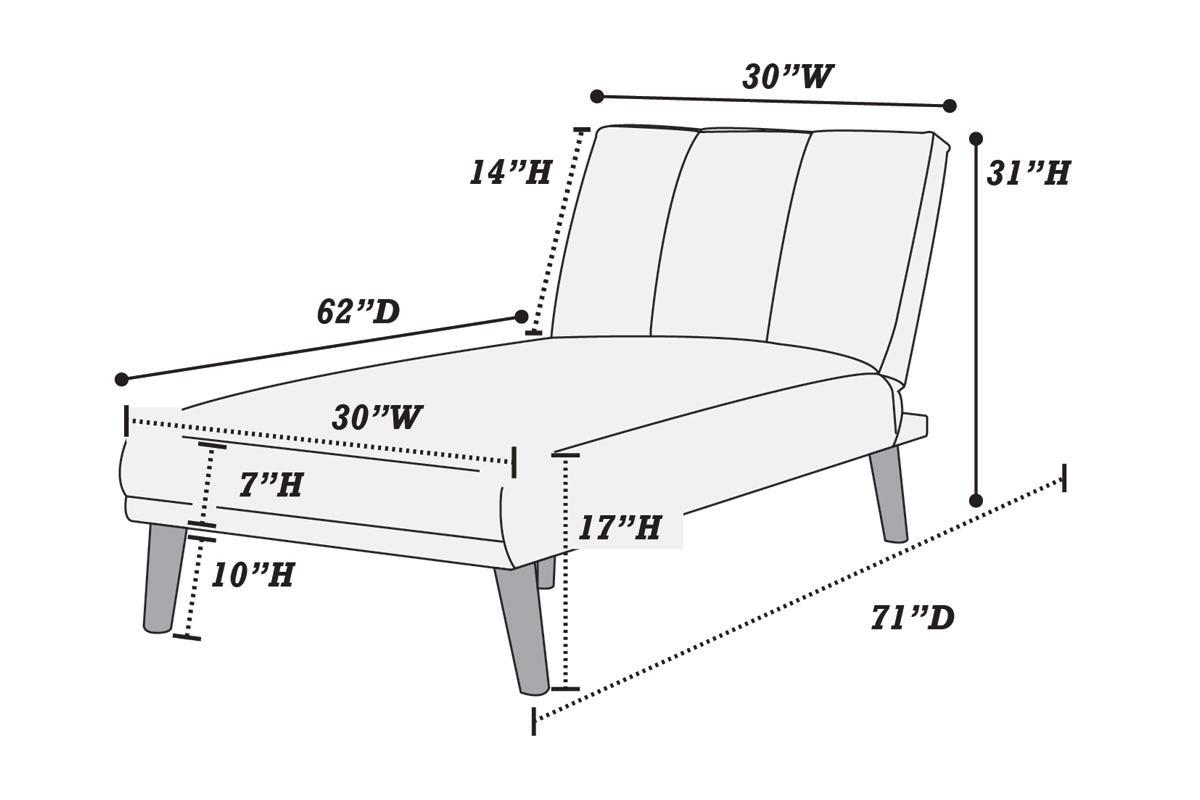 Blue Grey Polyfiber 1Pc Adjustable Chaise Bed Living Room Solid Wood Legs Plush Couch Blue Grey Wood Primary Living Space Cushion Back Contemporary,Modern Pillow Top Arms Foam Plywood 2 Seat