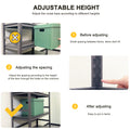 Storage Shelves 5 Tier Heavy Duty Metal Shelving Unit Adjustable Shelving Units And Storage Rack Kitchen Garage Shelf H72 * W47.2 * D23.6 5 Dark Gray Standard Vertical Kitchen Open Back Metal