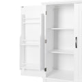 Bathroom Storage Cabinet With Doors And Drawer, Multiple Storage Space, Adjustable Shelf, White White Mdf