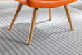Wooden Step Ottoman,Wooden Step Stool For Adults,Square Cushion Foot Stool,Small Stool With Non Slip Pad,Wood Stool Suitable For Bedroom, Living Room And Kitchen Orange Orange Foam Cotton Linen