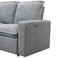 Power Recliner Chair Home Theater Seating Soft Chair With Usb Port For Living Room, Bedroom, Theater Room, Grey Grey Foam Linen