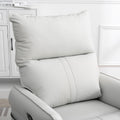 Rocking Recliner Chair,360 Degree Swivel Nursery Rocking Chair,Glider Chair,Modern Small Rocking Swivel Recliner Chair For Bedroom,Living Room Chair Home Theater Seat,Side Pocket Light Gray Solid Light Brown Primary Living Space Push Button Rubberwood