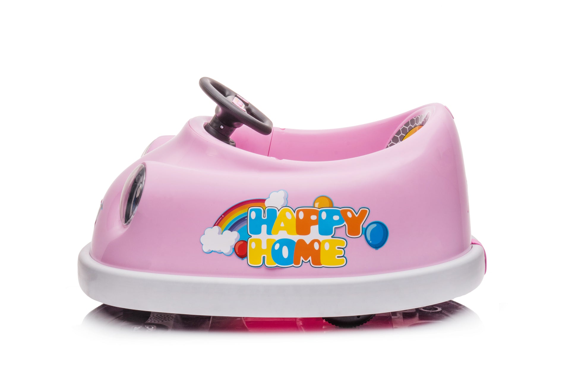 Manufacturers Direct Sales Of The Latest Remote Controlled Self Driving Children'S Electric Bumper Cars With Rocking Horse Function Pink Iron Plastic