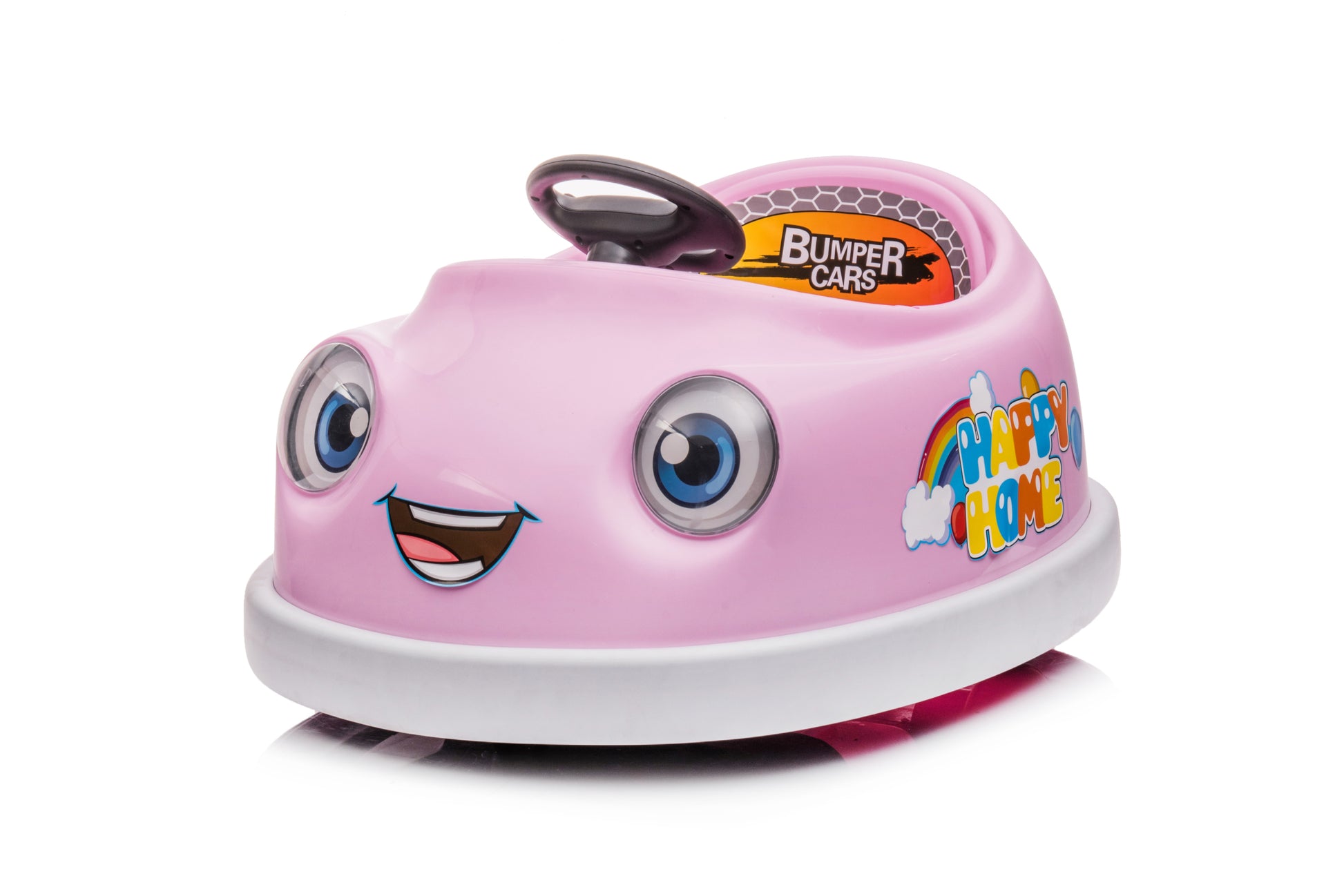 Manufacturers Direct Sales Of The Latest Remote Controlled Self Driving Children'S Electric Bumper Cars With Rocking Horse Function Pink Iron Plastic