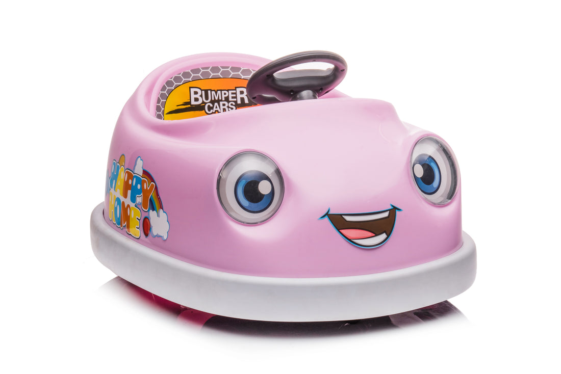 Manufacturers Direct Sales Of The Latest Remote Controlled Self Driving Children'S Electric Bumper Cars With Rocking Horse Function Pink Iron Plastic