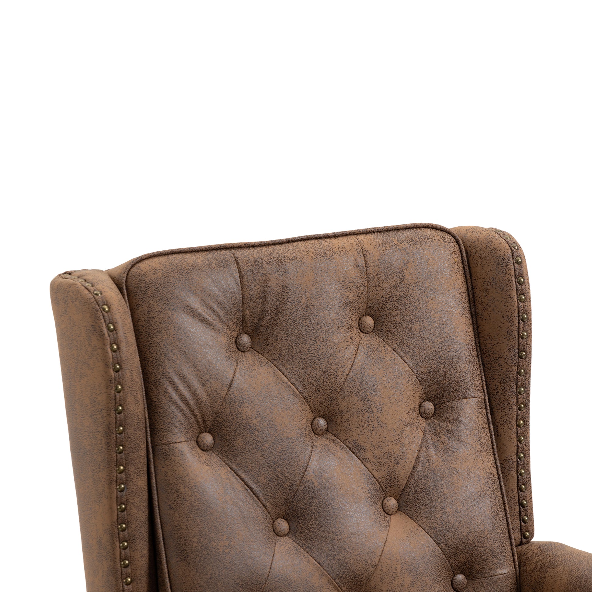 Coolmore Wood Frame Armchair, Modern Accent Chair Lounge Chair With Sturdy Wood Legs For Living Room Bedroom Coffee Pu Coffee Foam Microsuede