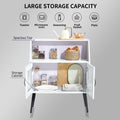 Sideboard, Bufft Cabinet, Side Dining Table, Glass Door, 1Pc Per Ctn Cream White Mdf Glass