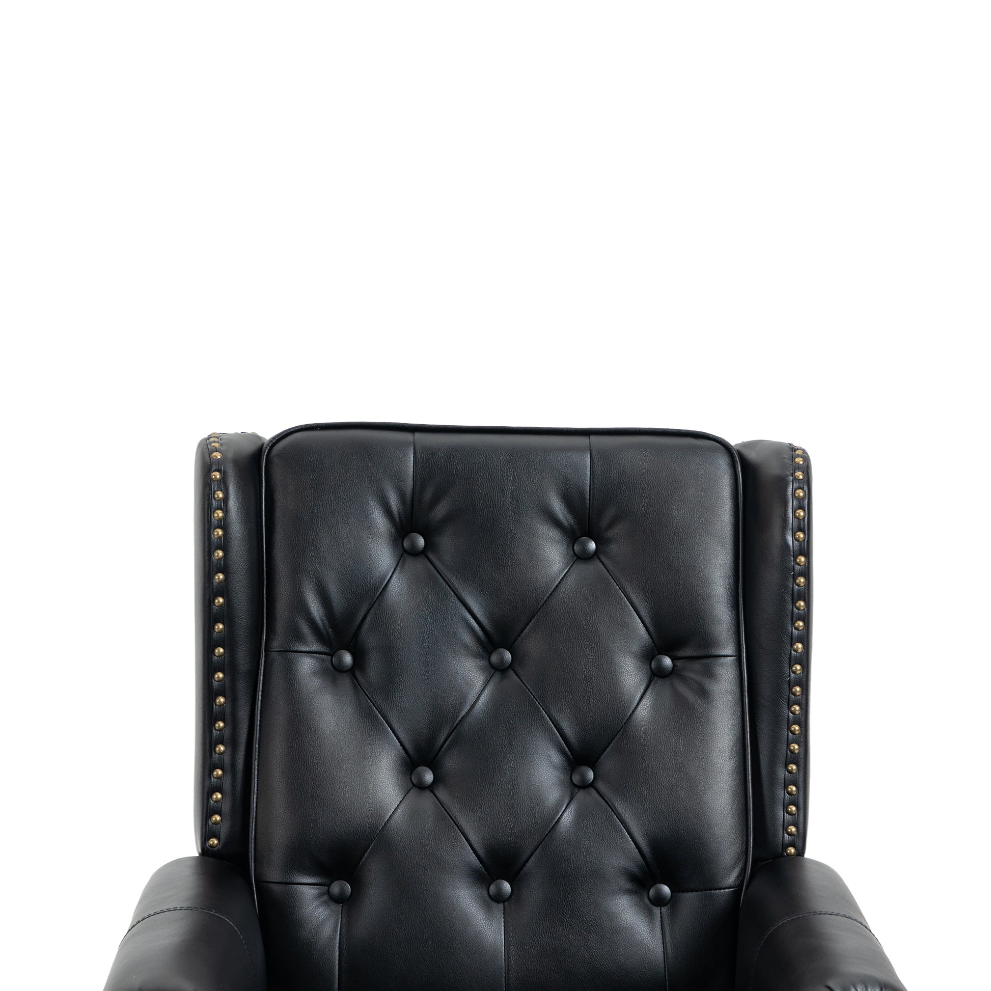 Coolmore Wood Frame Armchair, Modern Accent Chair Lounge Chair With Sturdy Wood Legs For Living Room Bedroom Black Pu Black Pu Foam Pu Leather