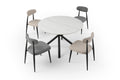 Dining Chairs Set Of 4, Upholstered Chairs With Metal Legs For Kitchen Dining Room Light Grey Light Grey Foam Metal