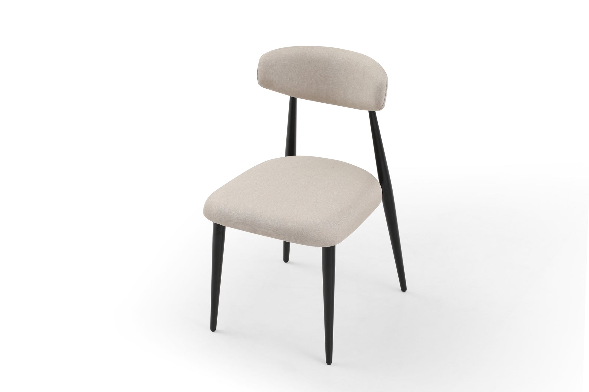 Set Of 6 Dining Chairsupholstered Chairs With Metal Legs For Kitchen Dining Room,Light Grey Light Grey Foam Metal
