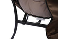 Living Room Chairs Modern Cotton Fabric Lazy Chair, Accent Contemporary Lounge Chair, Single Steel Frame Leisure Sofa Chair With Armrests And A Side Pocket Brown ,With Ottoman ,With Footrest Brown Polyester Metal Soft Polyester Fiber Pad Fabric 1 Seat
