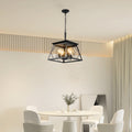 4 Light Farmhouse Chandeliers For Dining Room Black No Bulbs Black Ceiling Lights Farmhouse Iron