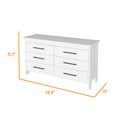 Canaan 2 Piece Bedroom Set, Armoire Dresser, White Full White White 2 Piece Set Bedroom Dresser Included Engineered Wood